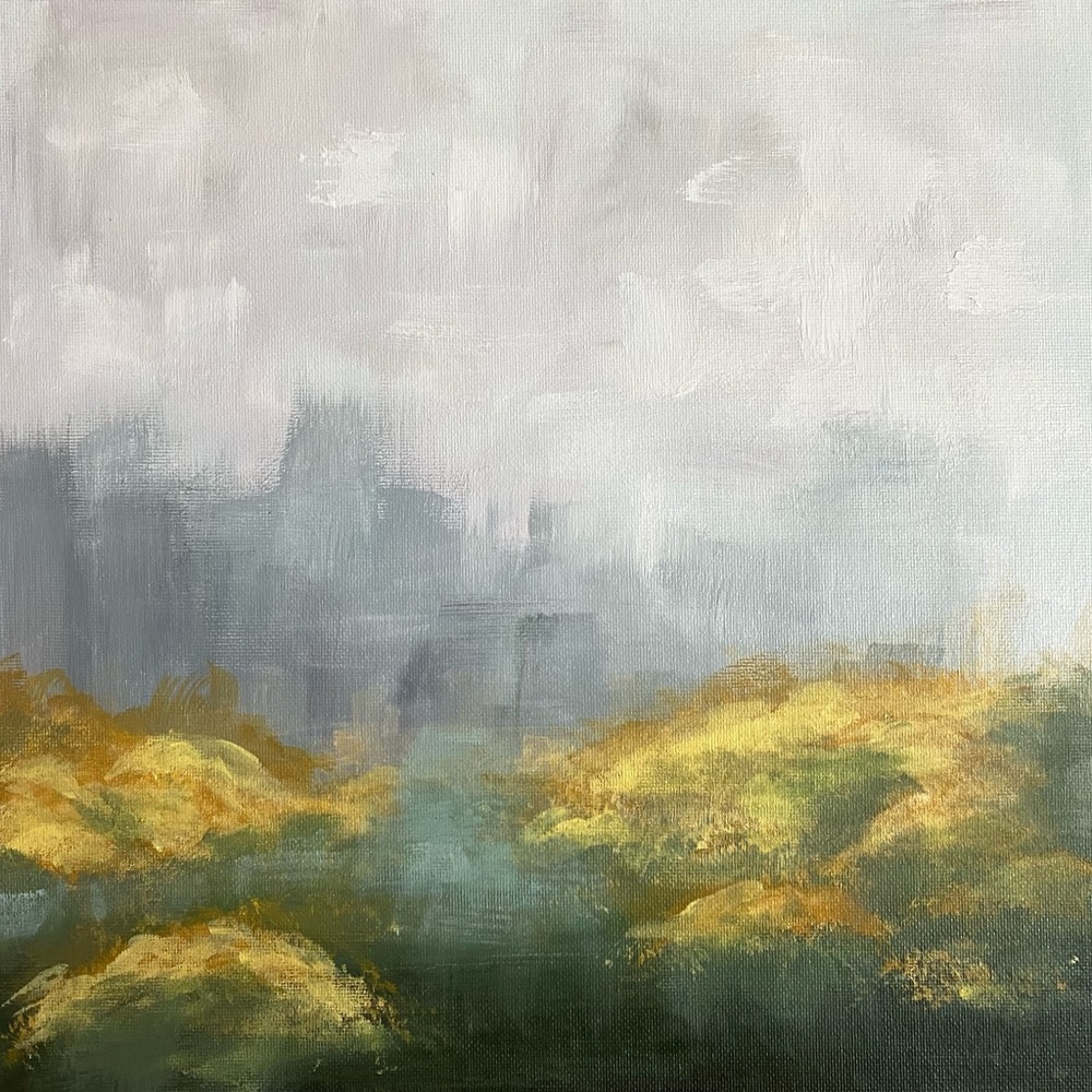Central Park Abstract Painting 12x12